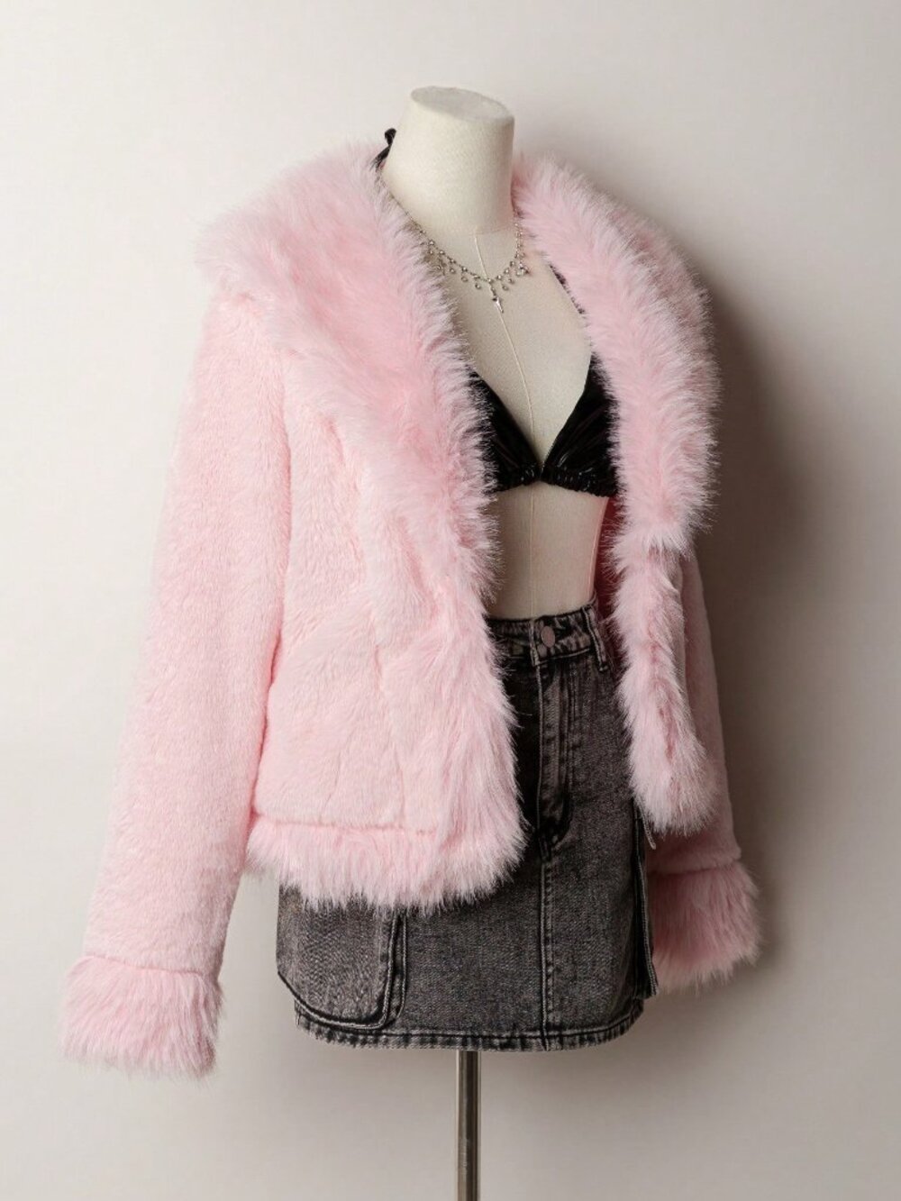 Pink Casual Women's Long Sleeve Fleece Jacket